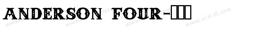 Anderson Four字体转换